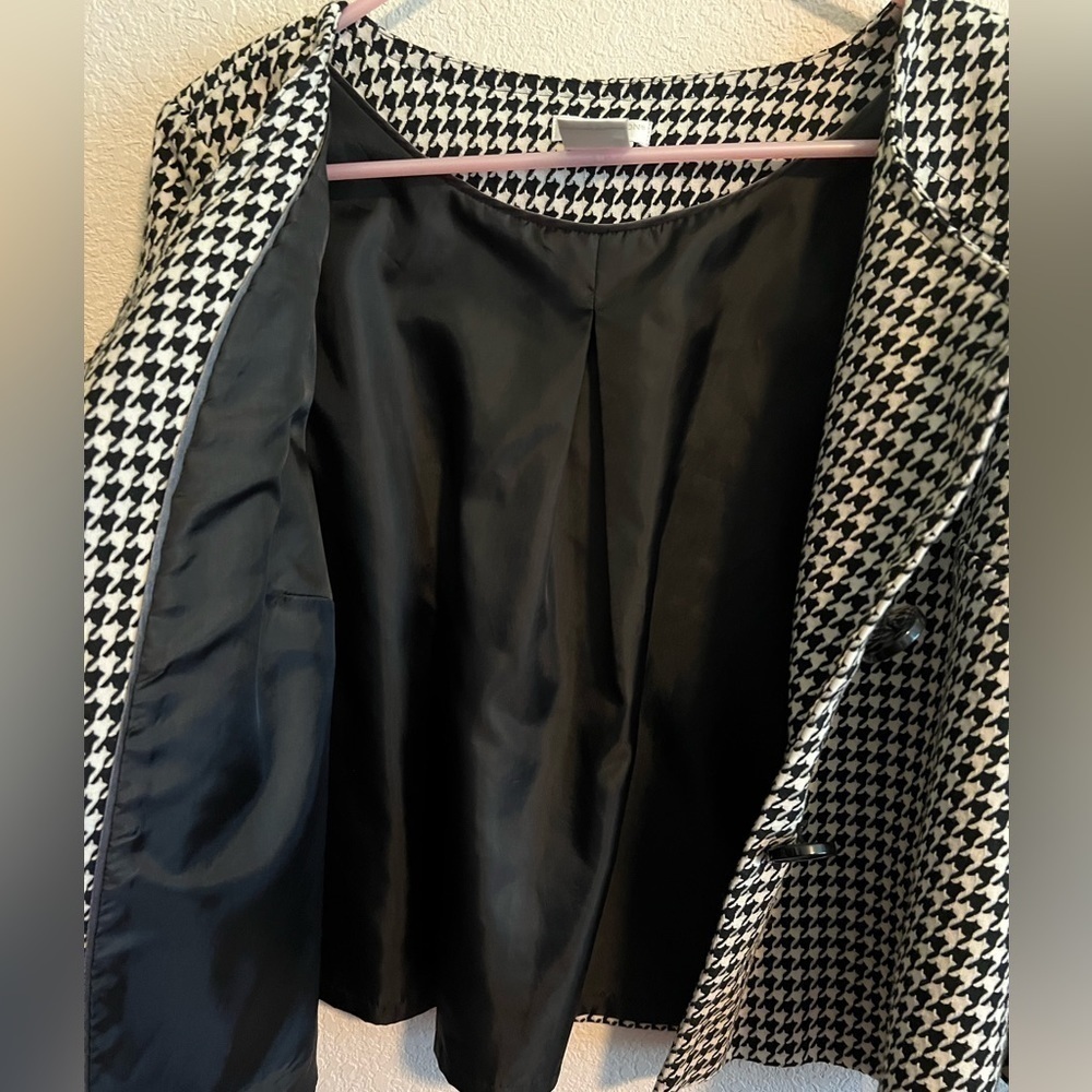 Worthington Houndstooth Jacket Size Medium - Picture 10 of 13